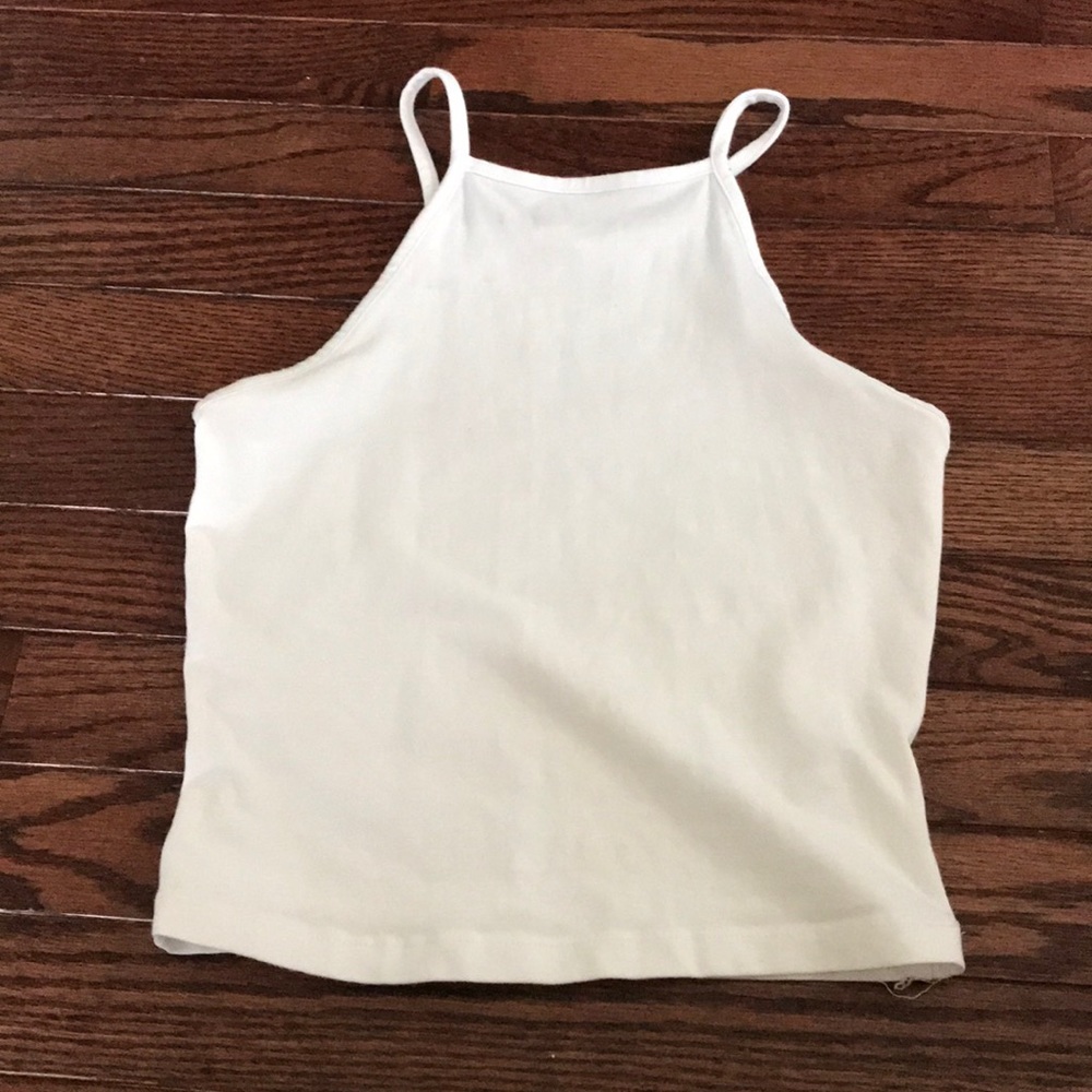 White crop top